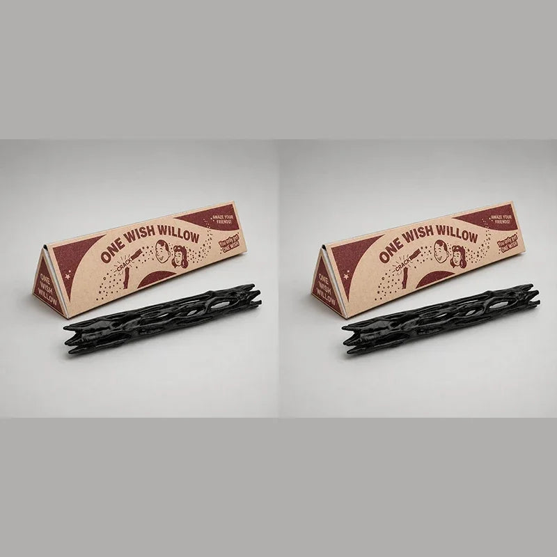 3D Printed Black Willow Magic Stick Ornament – Retro Gift Decorative Figurine Babs color box 2PC