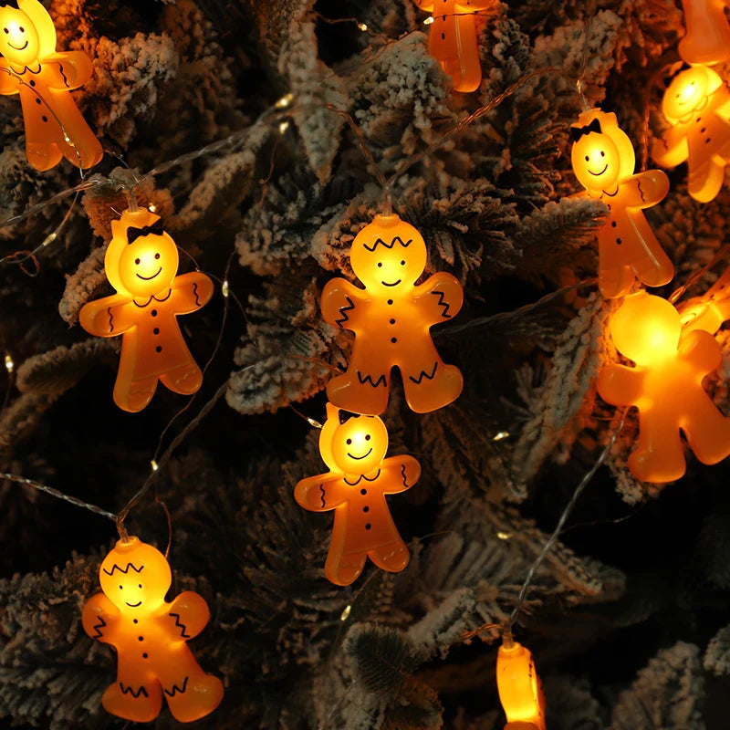 Christmas LED String Lights – Santa, Gingerbread & Xmas Tree LED String Lights Babs