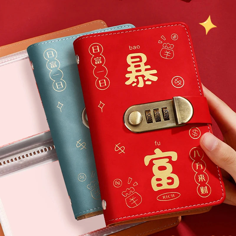 200 Envelope Money Saving Challenge Binder with Password Lock Savings Challenge Binder Babs