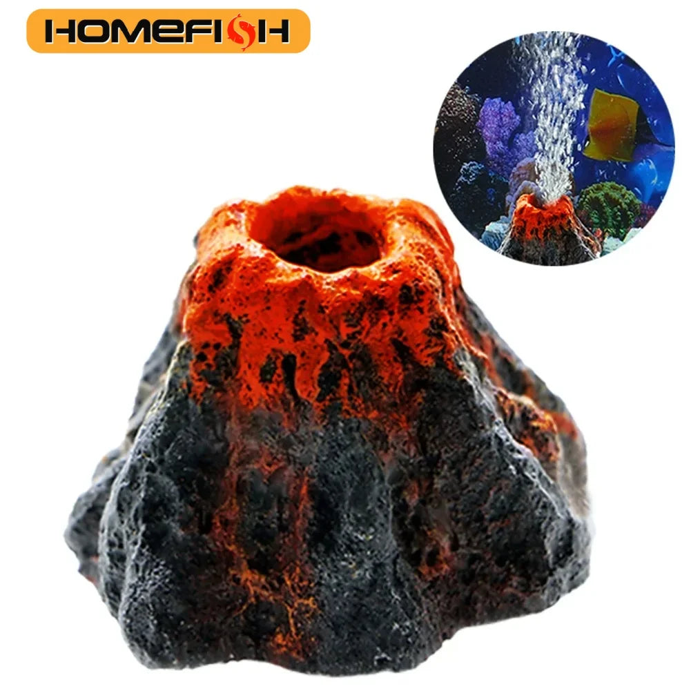 Simulation Volcano Aquarium Decoration & Bubble Stone Aerator Aquarium Decoration Babs