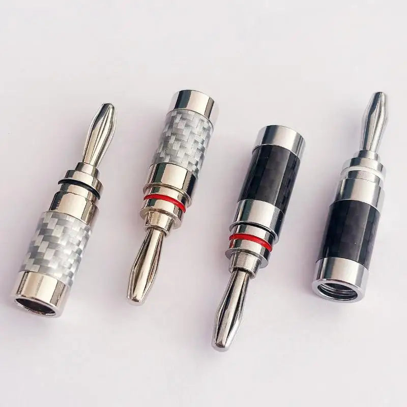 Banana Plug Binding Post Connector – Gold-Plated, 4mm, No Solder Audio Binding Post Babs