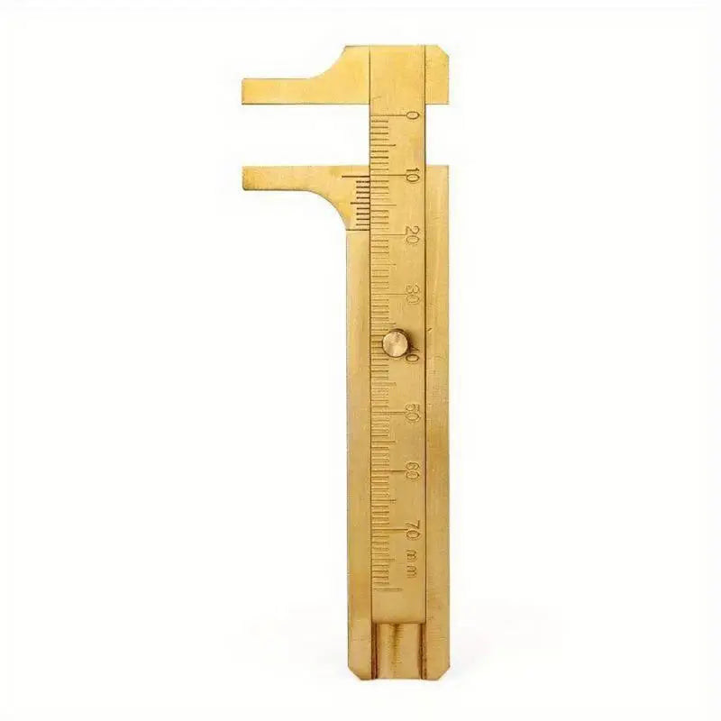 Mini Brass Vernier Caliper – Dual Scale Precision Measuring Tool Vernier Caliper Babs