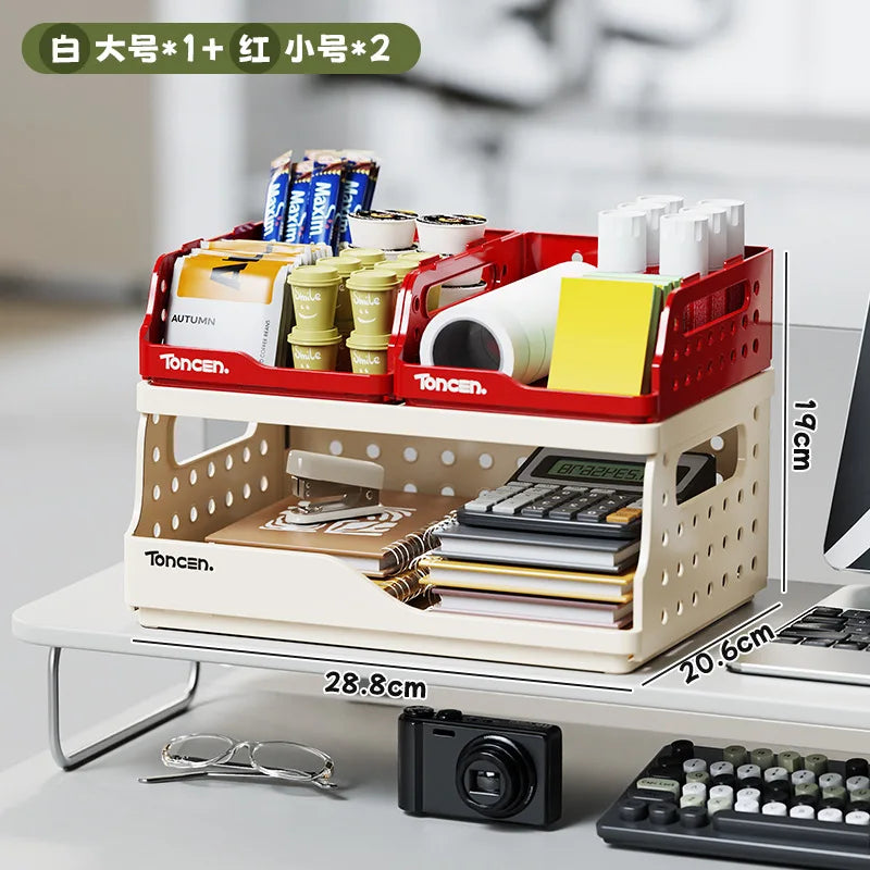 Double Layer Desk Organizer Pegboard Pen Holder Storage Shelf Desk Organizer Babs 5