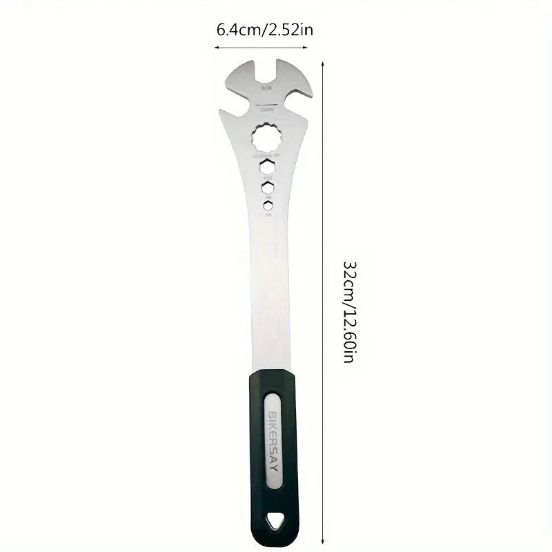 Stainless Steel Bike Pedal Wrench – Multi-Function Repair Tool Bike Pedal Wrench Babs