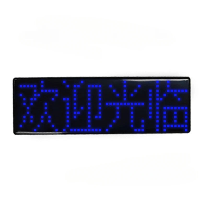 Rechargeable Bluetooth Programmable LED Name Badge & Display LED Name Badge Babs Blue