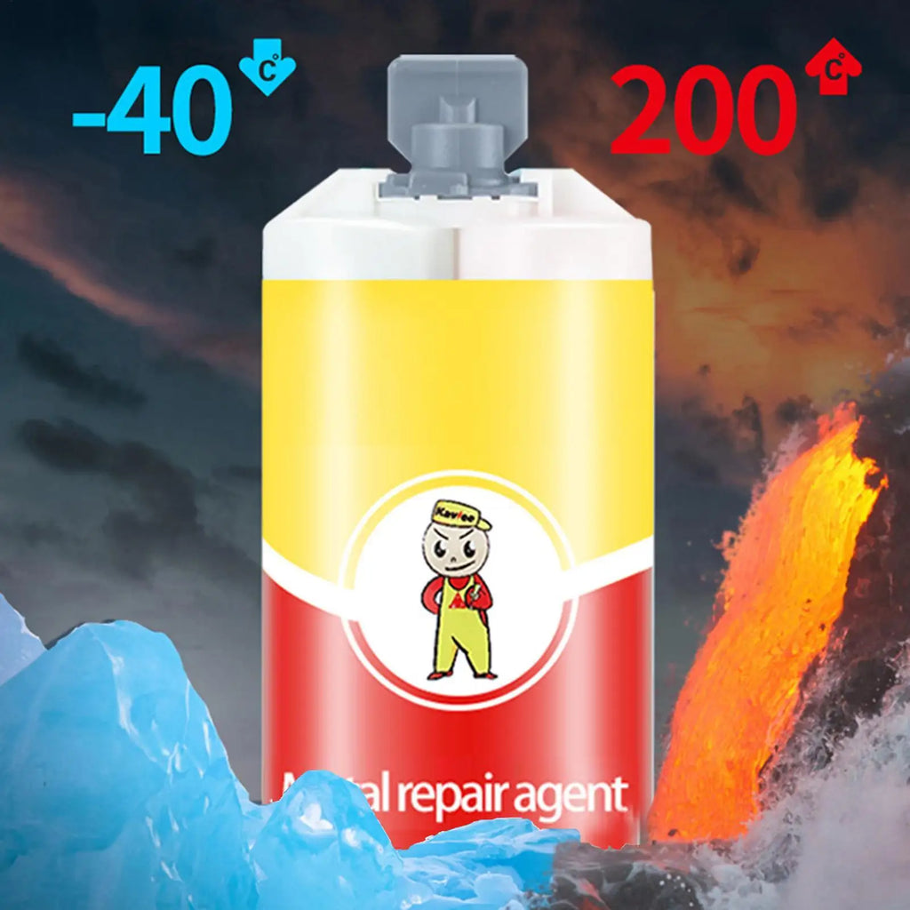 High-Strength Metal Repair AB Glue – Cold Weld Cast Iron Adhesive Metal Repair Adhesive Babs