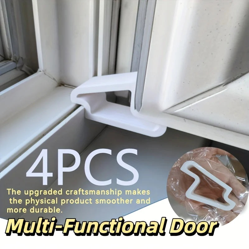 4PCS Anti-Collision Door & Window Stopper Track Snap Clip Kit Door Window Stopper Babs 4pcs