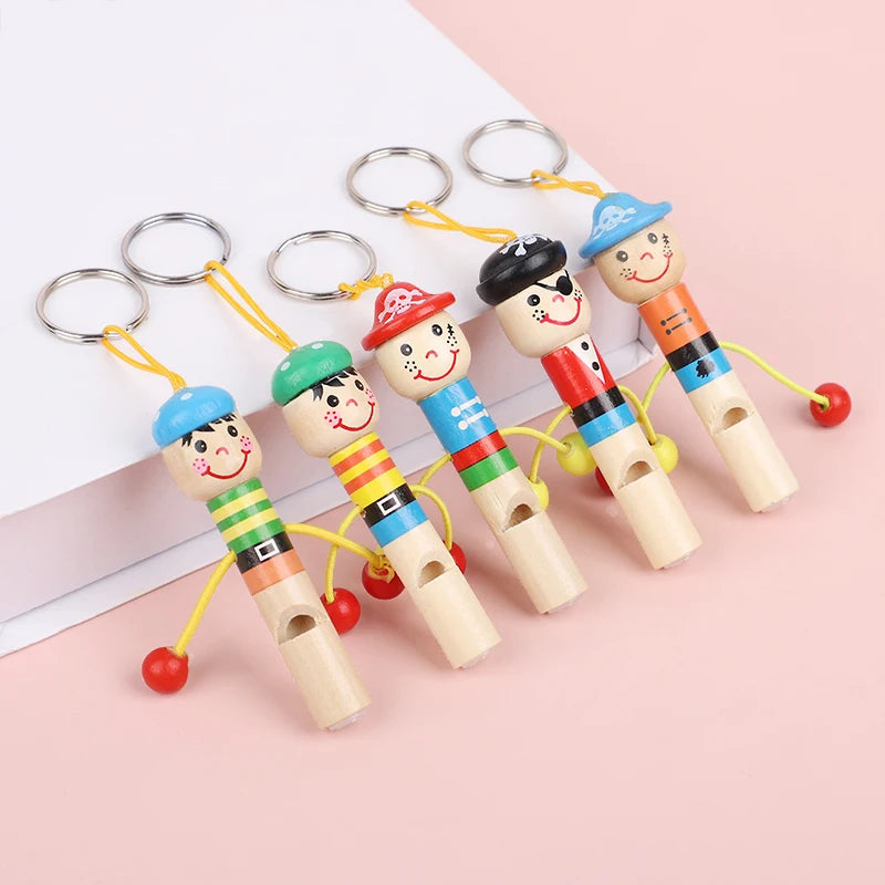 Wooden Pirate Whistles Party Favors for Kids – 5/12/20 Pcs Kids Party Whistles Babs