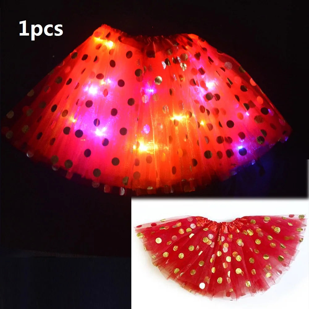 Girls Fairy Angel Glowing Butterfly Wings & Wand Costume Set Kids Costume Set Babs red skirt