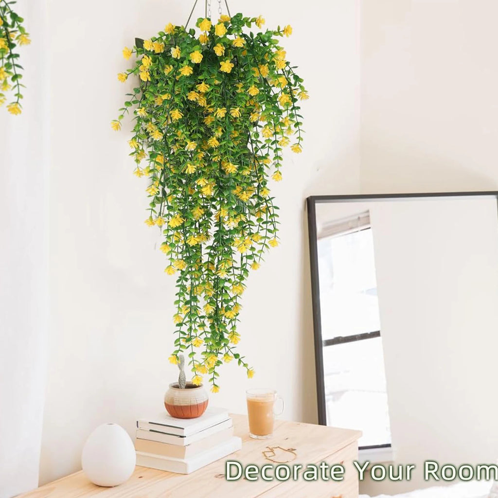 Artificial Eucalyptus Camellia Flower Stems – UV-Resistant Décor Artificial Flower Stems Babs