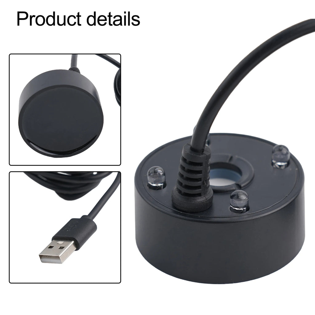 USB Mist Maker Fogger with LED Lights – Fish Tank & Pond Décor Ultrasonic Mist Maker Babs
