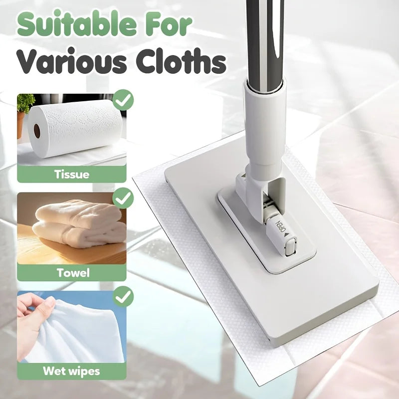 11-Piece Automatic Flat Mop System + 10 Replacement Cloths Flat Mop System Babs