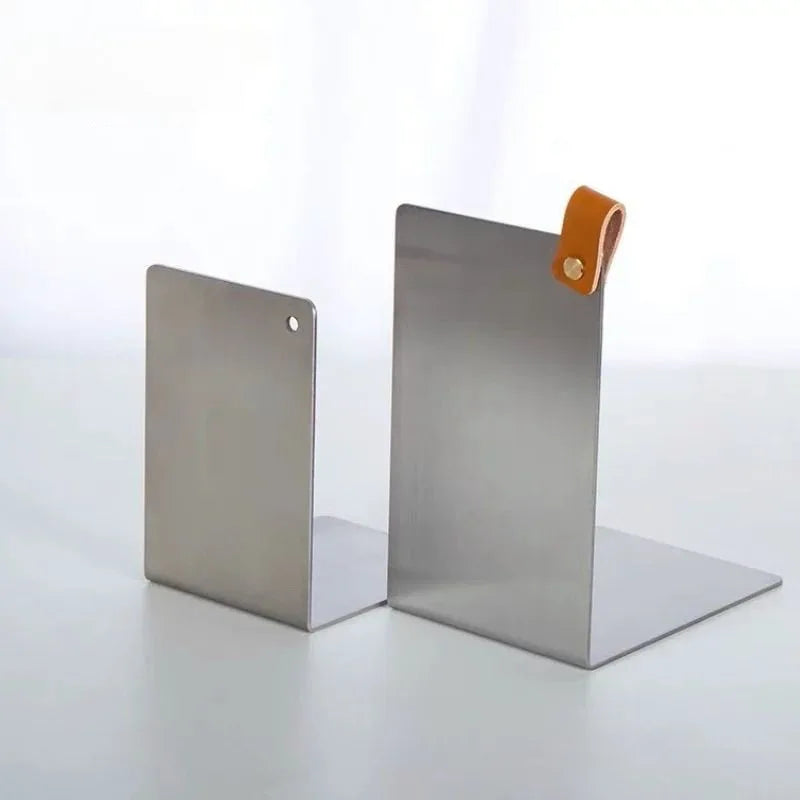 Stainless Steel Bookshelf – Modern Minimalist Desk Book Stand Desk Bookshelf Babs