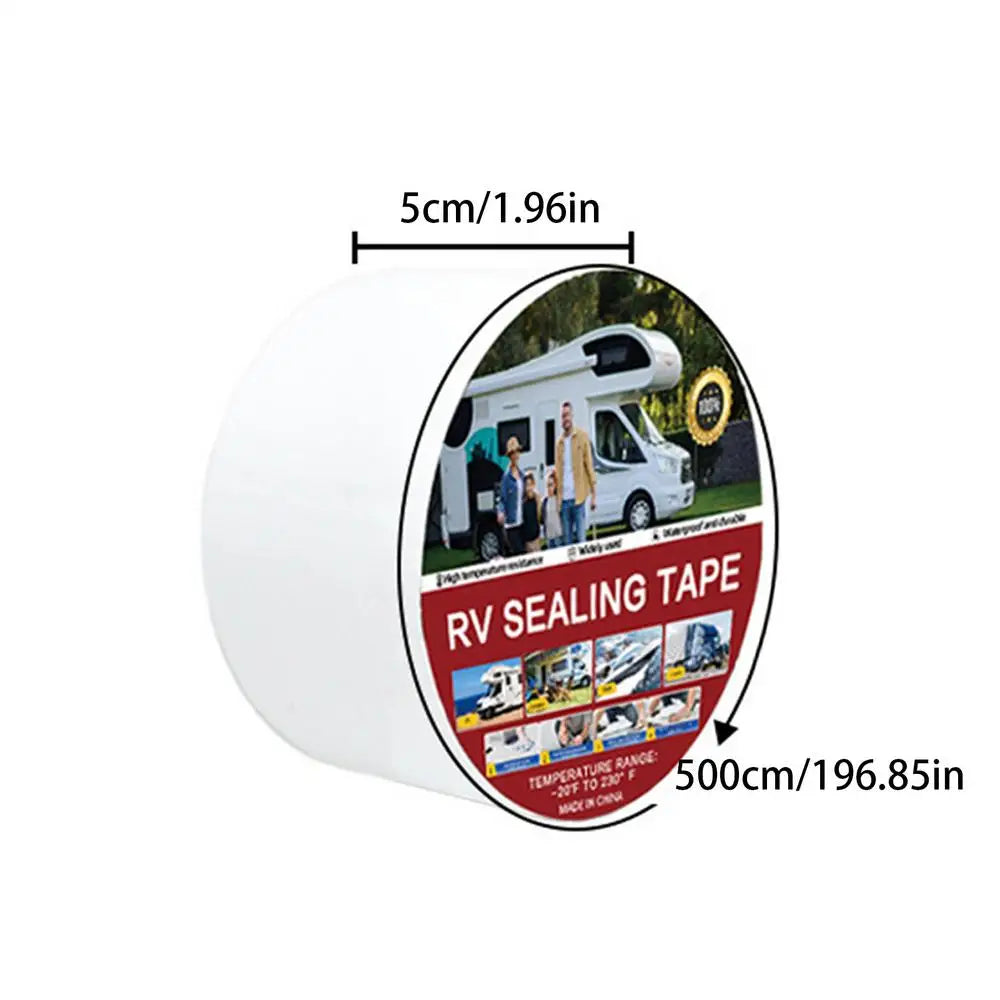 RV Roof Repair Tape – Waterproof UV-Resistant Seam Seal 5x500cm RV Roof Seam Tape Babs 5cmx5m