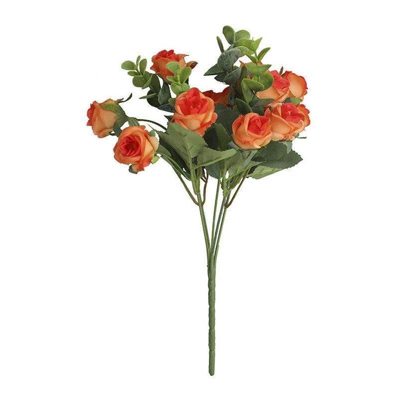 Artificial Silk Rose Bouquet for Wedding & Home Décor Artificial Flower Bouquet Babs color 1 1 pc