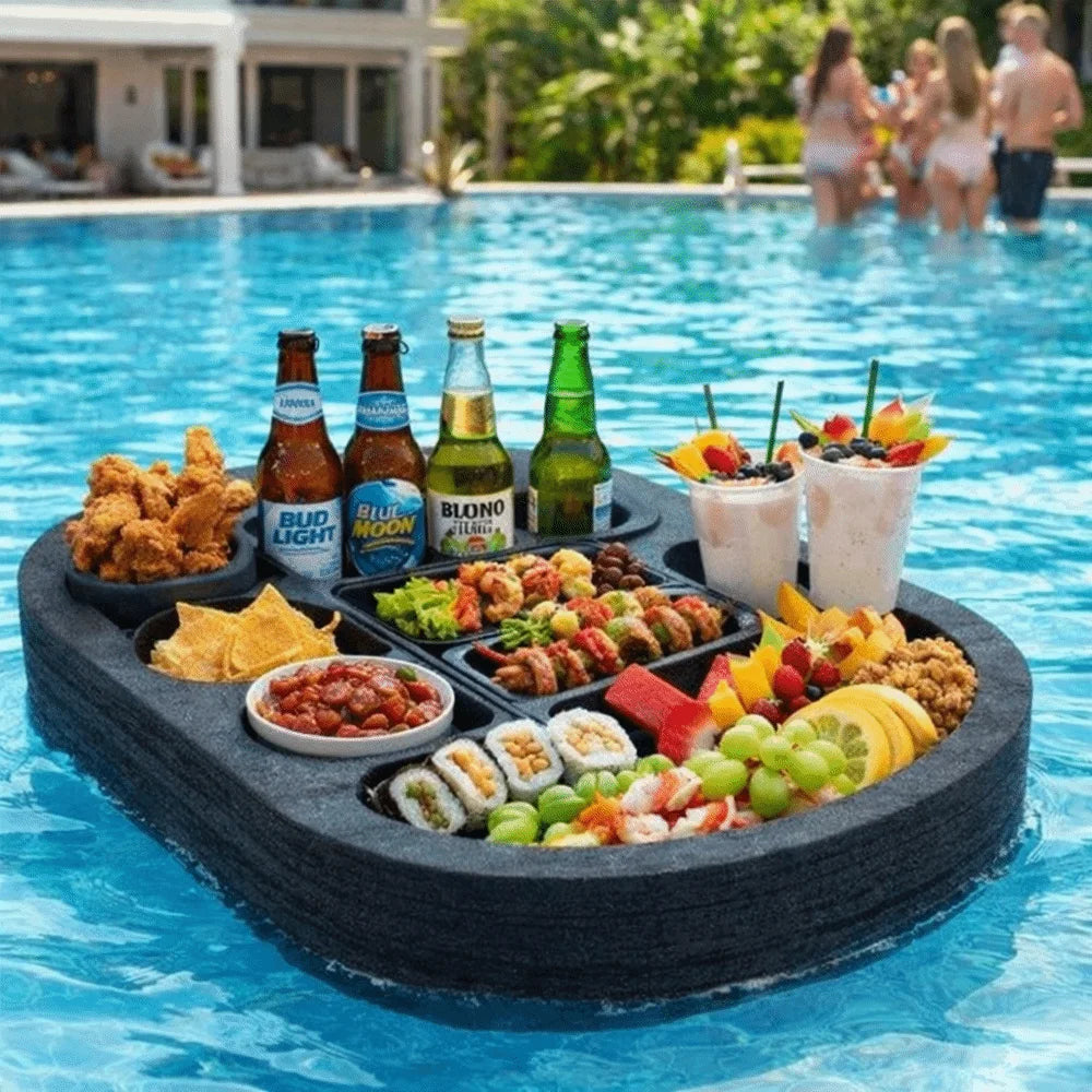 Pool Floating Drink Tray – Multi-Hole Waterproof Float Rack Pool Float Tray Babs