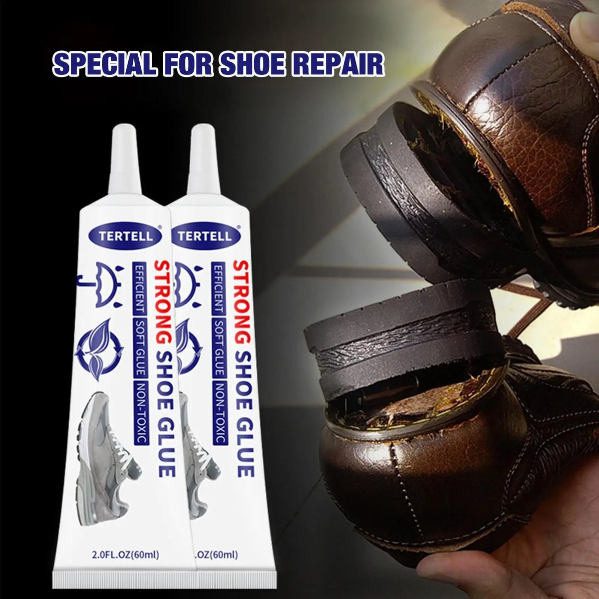 30ml Waterproof Shoe Repair Glue – Clear Sole Adhesive Sealant Shoe Repair Adhesive Babs