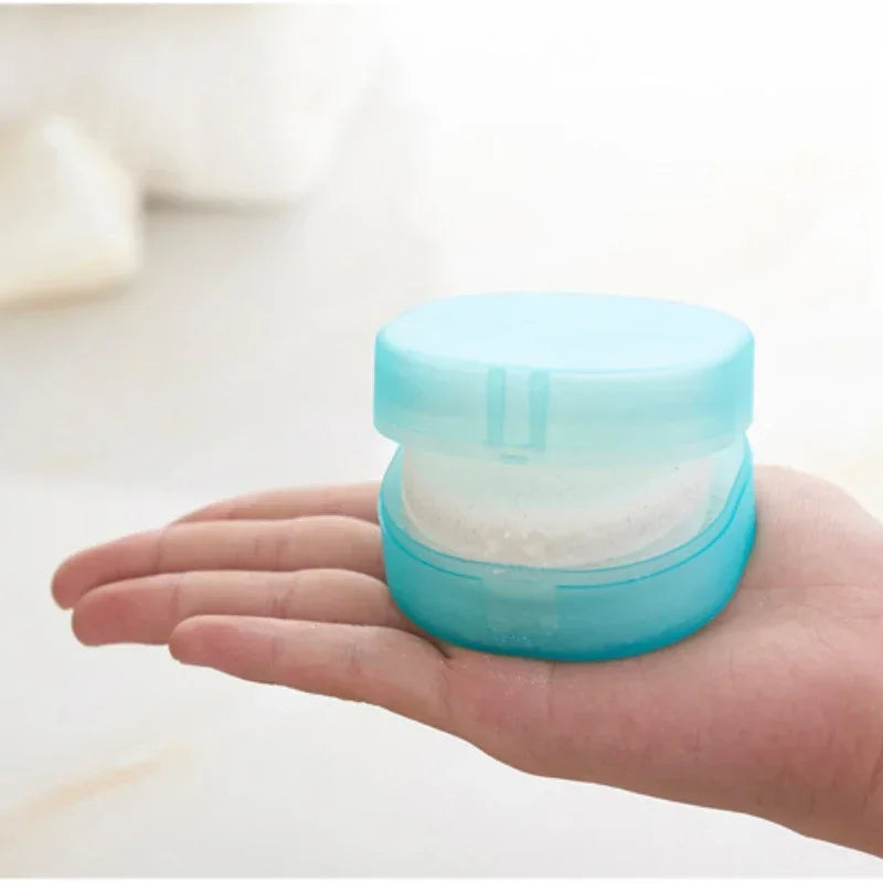 Portable Travel Soap Dish with Lid & Sponge | Soap Case Travel Soap Dish Babs