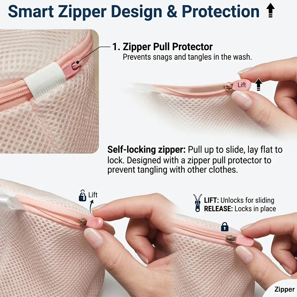 Mesh Laundry Bag for Bras & Lingerie – Underwear Protector Pouch Mesh Laundry Bag Babs