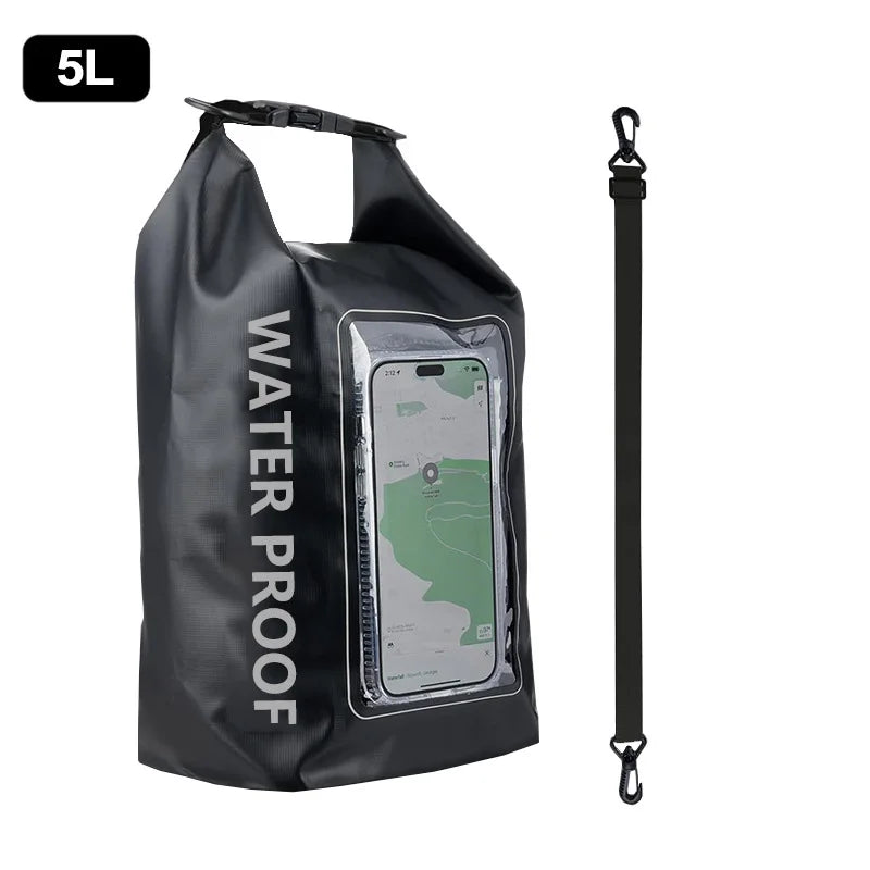 Waterproof Dry Bag 2L 5L Touch Screen PVC Outdoor Backpack Waterproof Dry Bag Babs 5L L