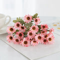 Silk Daisy Artificial Flowers Bouquet – Wedding & Home Décor Artificial Flower Bouquet Babs color 3 3 pcs