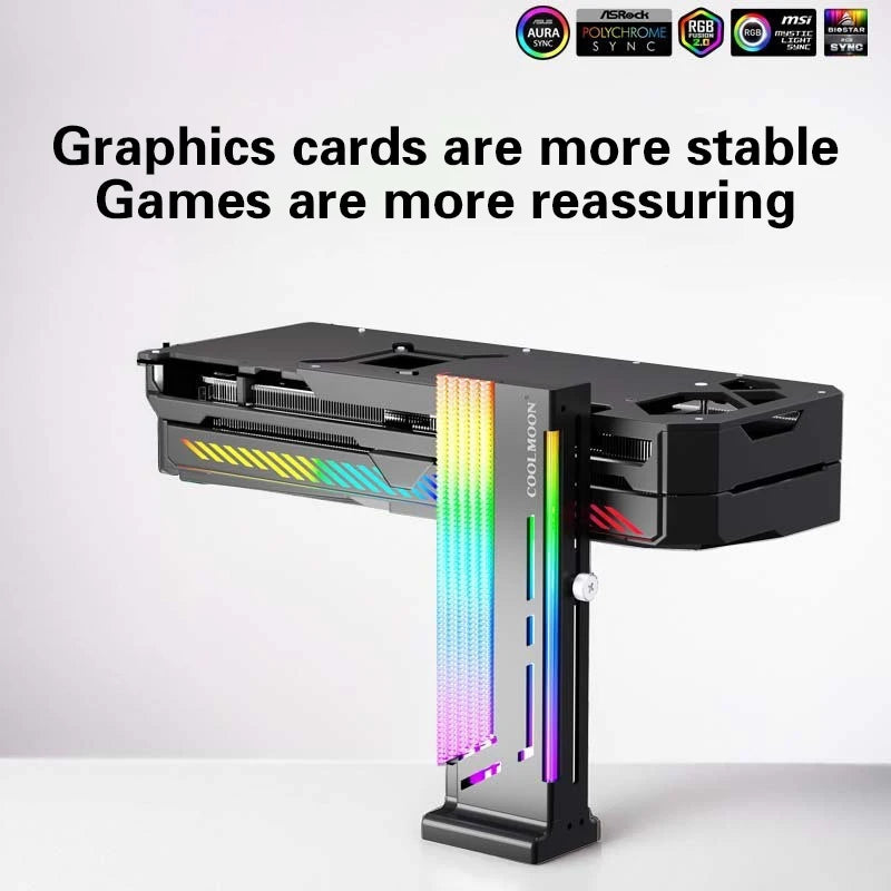 ARGB GPU Support Bracket 5V 3-Pin Addressable LED Sag Brace GPU Support Bracket Babs