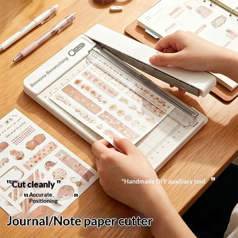 Manual Paper Cutter Push Trimmer with Scale Ruler | Portable Paper Trimmer Babs