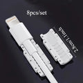 8-Pack Silicone Cable Protectors for USB & Phone Chargers Cable Protector Babs 8pcs