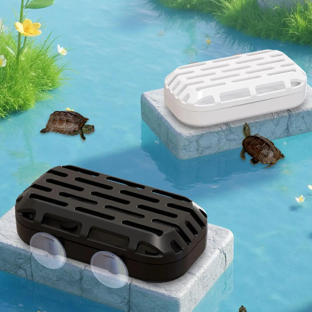 Turtle Tank Waste Collector – Suction Cup Reptile Toilet Reptile Tank Accessory Babs
