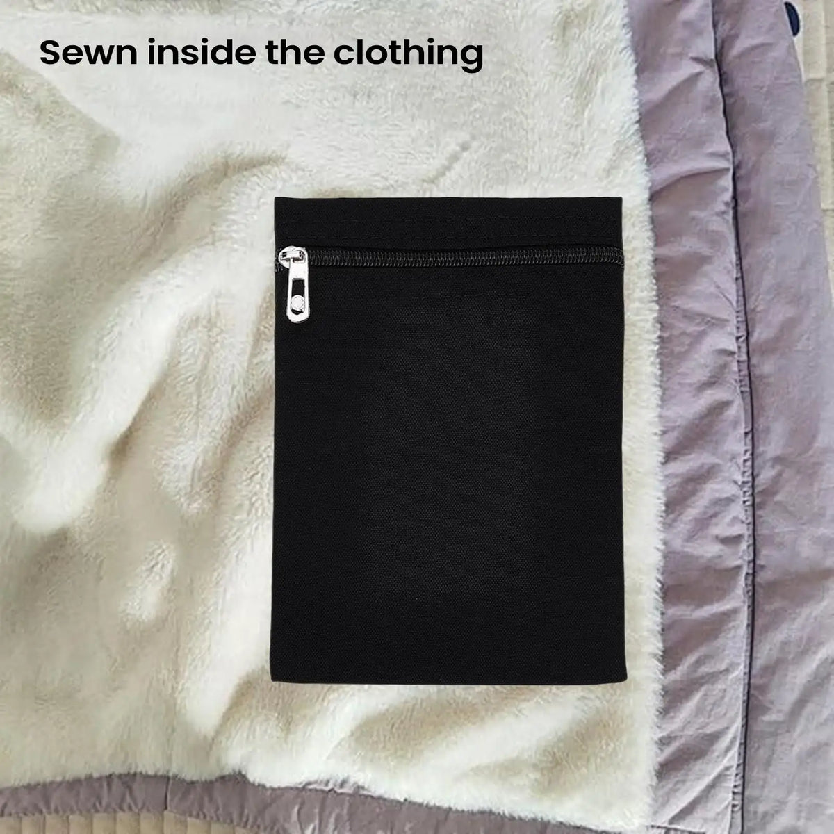 Sew-In Hidden Zipper Pocket for Jackets, Coats & Sweatshirts Sew-In Zipper Pocket Babs