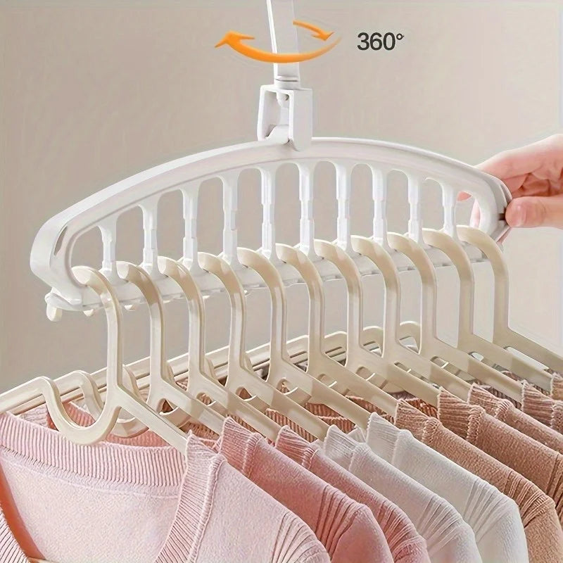 11-Hole Folding Sock Drying Rack – Windproof & Space-Saving Sock Drying Rack Babs