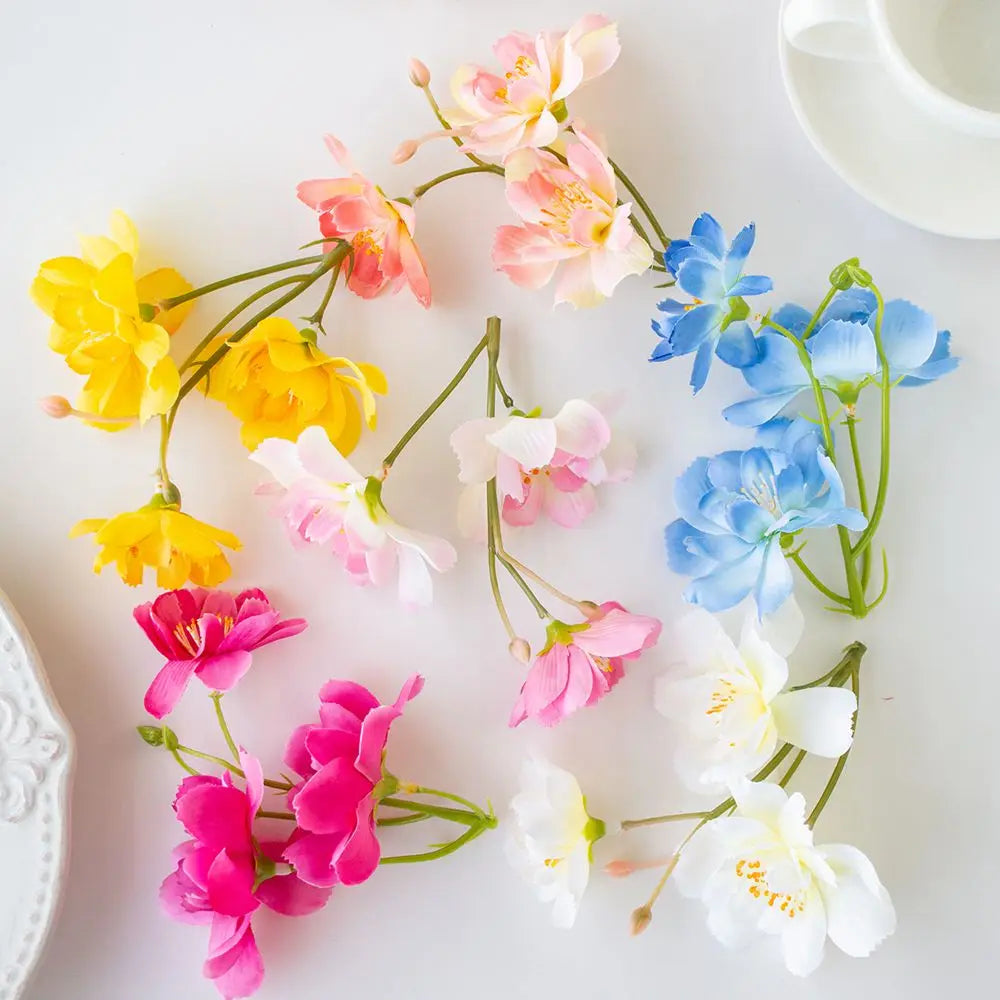 50/100Pcs Silk Artificial Jasmine Flowers – Wedding & Home Decor Artificial Flowers Babs