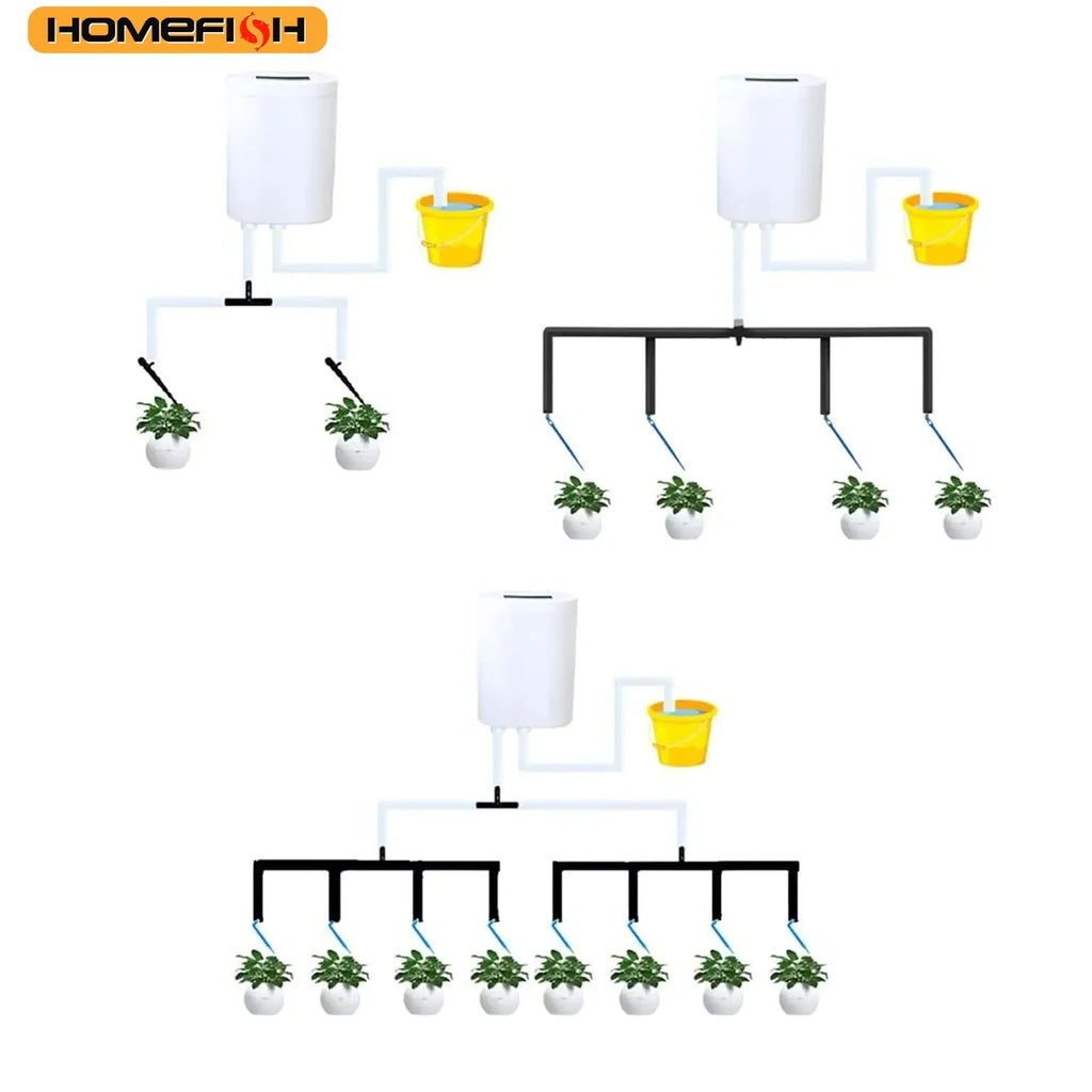Automatic Drip Irrigation Kit – 4/8/16 Head Timer Watering System Drip Irrigation Kit Babs