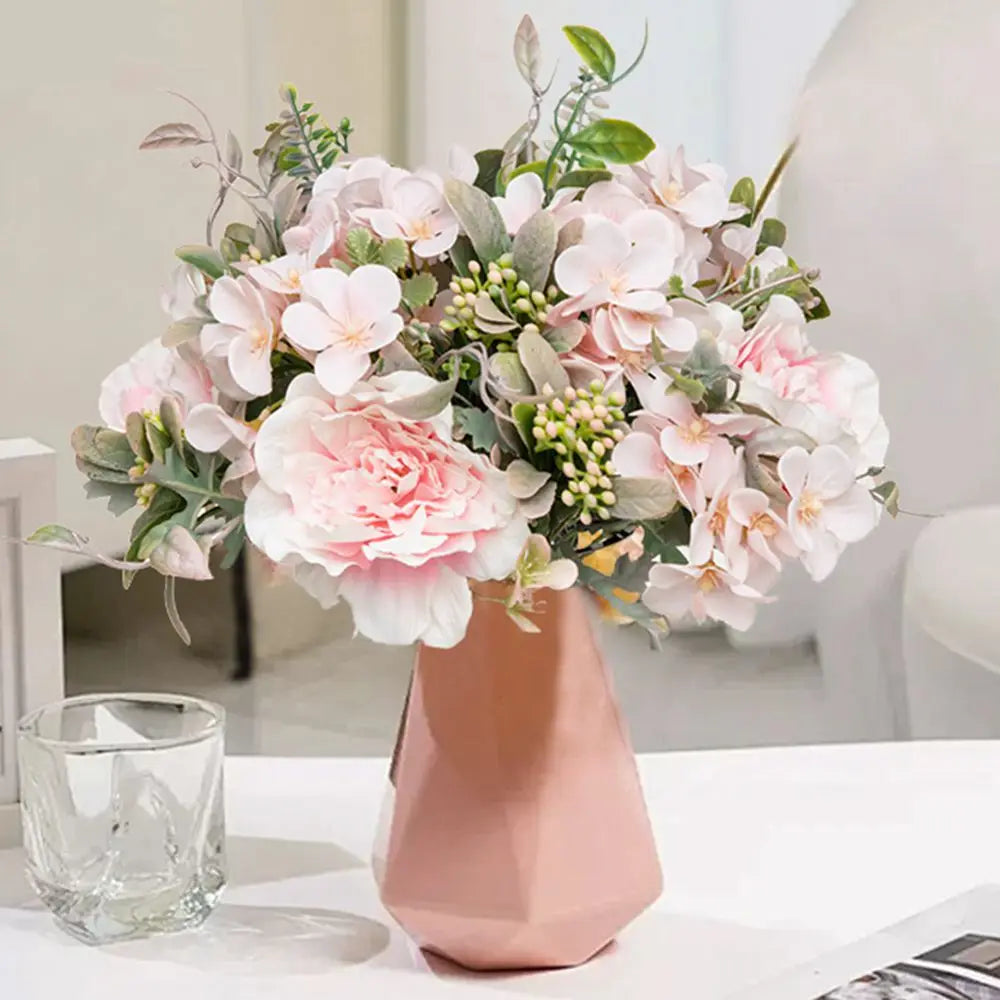 Silk Peony Artificial Flower Bouquet – Wedding & Home Décor Artificial Flower Bouquet Babs