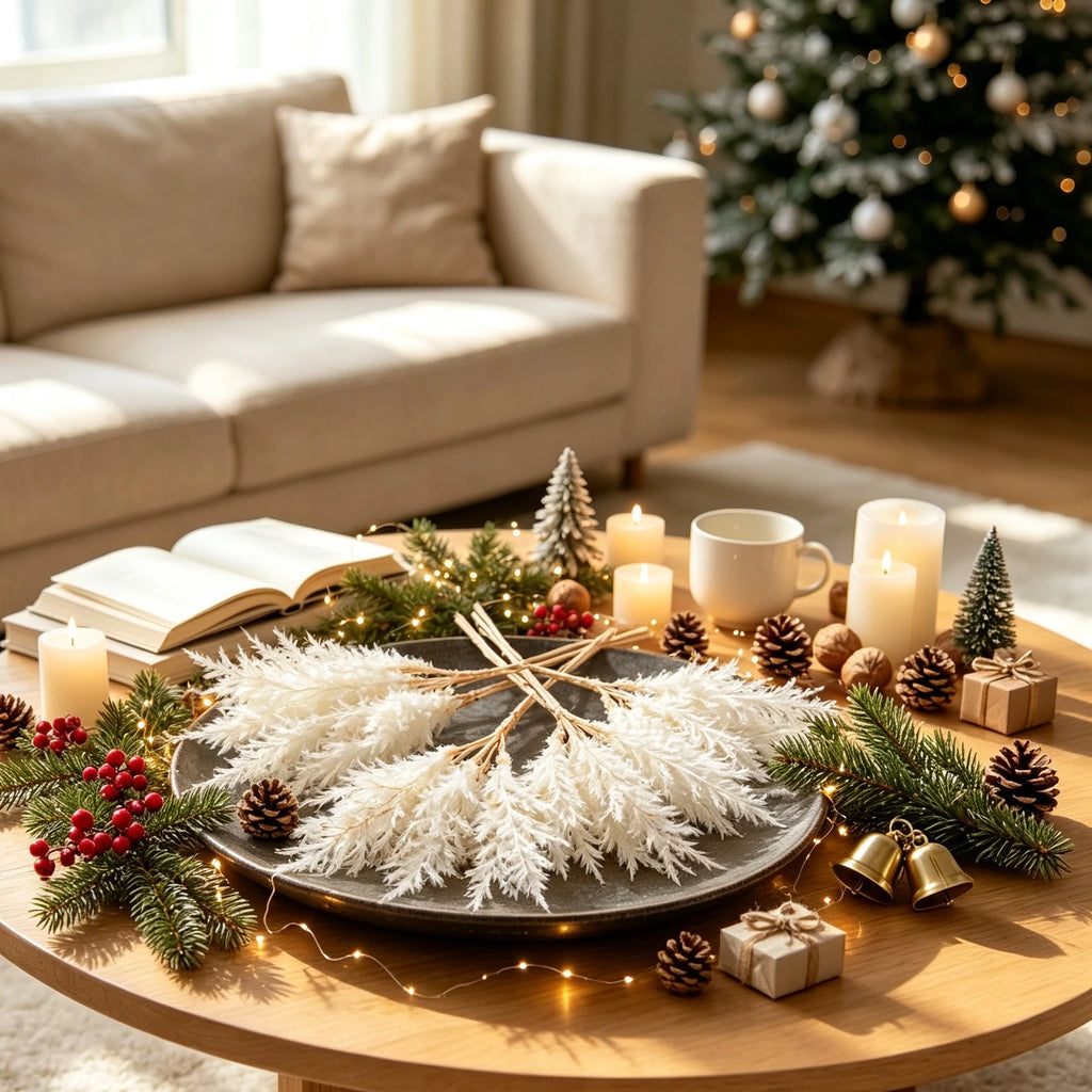 Artificial Gold & Silver Sprigs – Christmas Wreath & Vase Filler Artificial Decorative Sprigs Babs