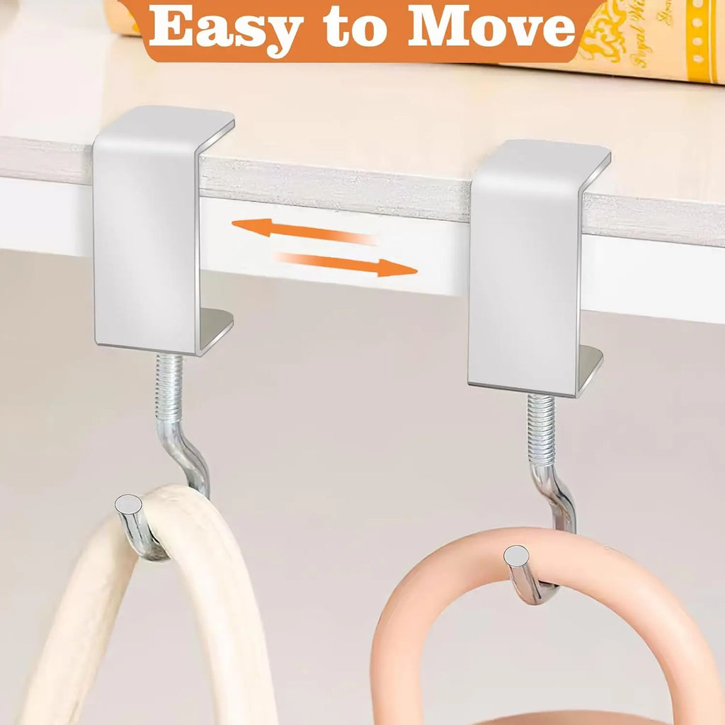Adjustable Heavy-Duty Desk Hook – No Adhesive Clamp Organizer Desk Clamp Hook Babs