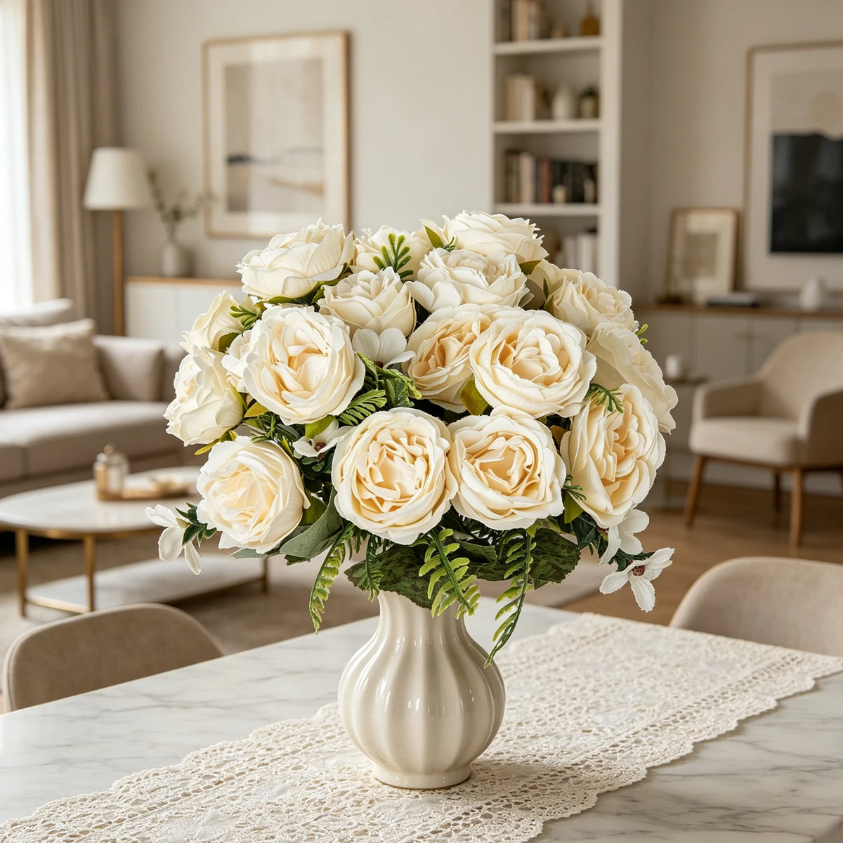 Artificial Silk Peony Bouquet – Wedding & Home Décor Flower Artificial Flower Bouquet Babs