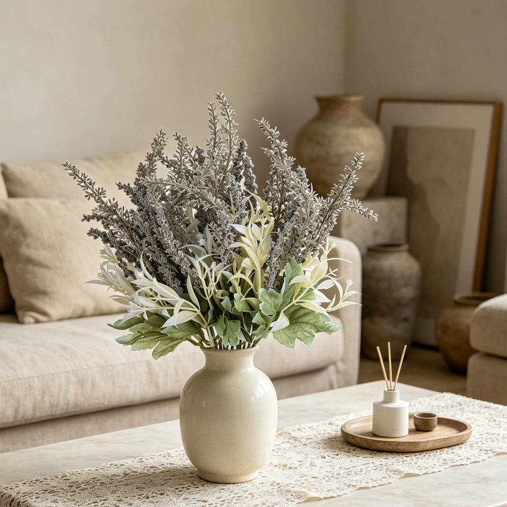 Artificial Lavender Bouquet – Wedding, Home & Table Decor Artificial Flower Stems Babs