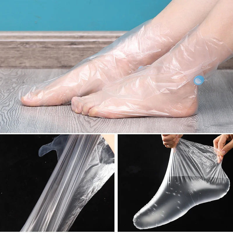 Disposable Foot Mask Covers – Moisturizing Spa Sleeves Foot Mask Covers Babs