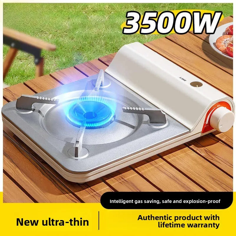 Portable Ultra-Thin Gas Stove | Camping BBQ Hot Pot Burner Portable Camp Stove Babs