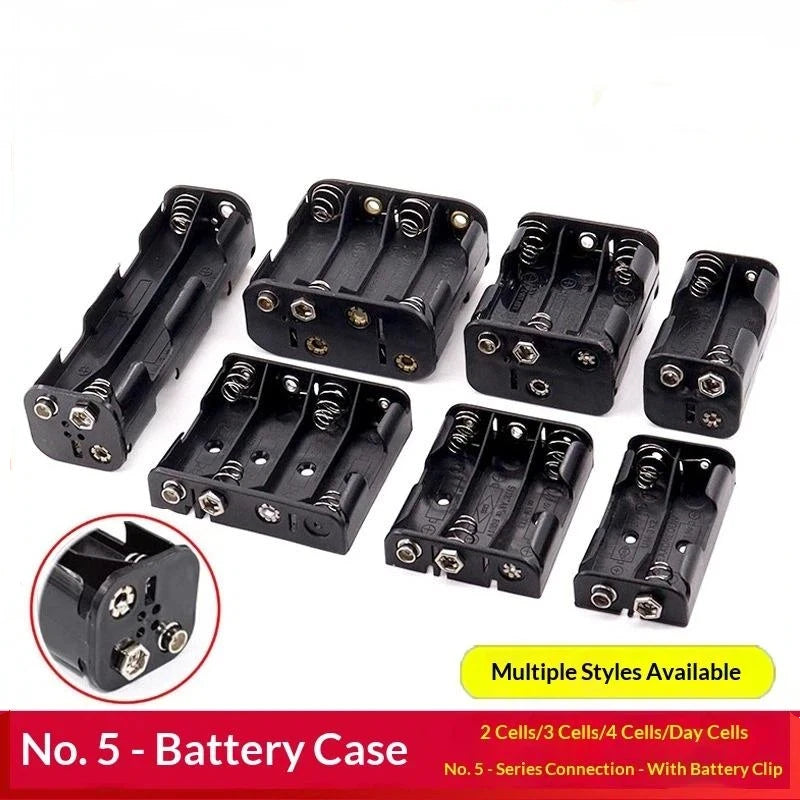 AA LR6 Battery Holder 2–8 Slots | DIY Electronics & Physics Battery Holder Babs