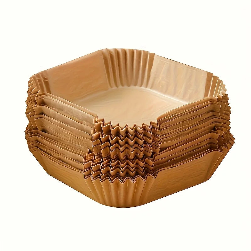 100-Pack Non-Stick Air Fryer Parchment Paper Liners Air Fryer Liners Babs