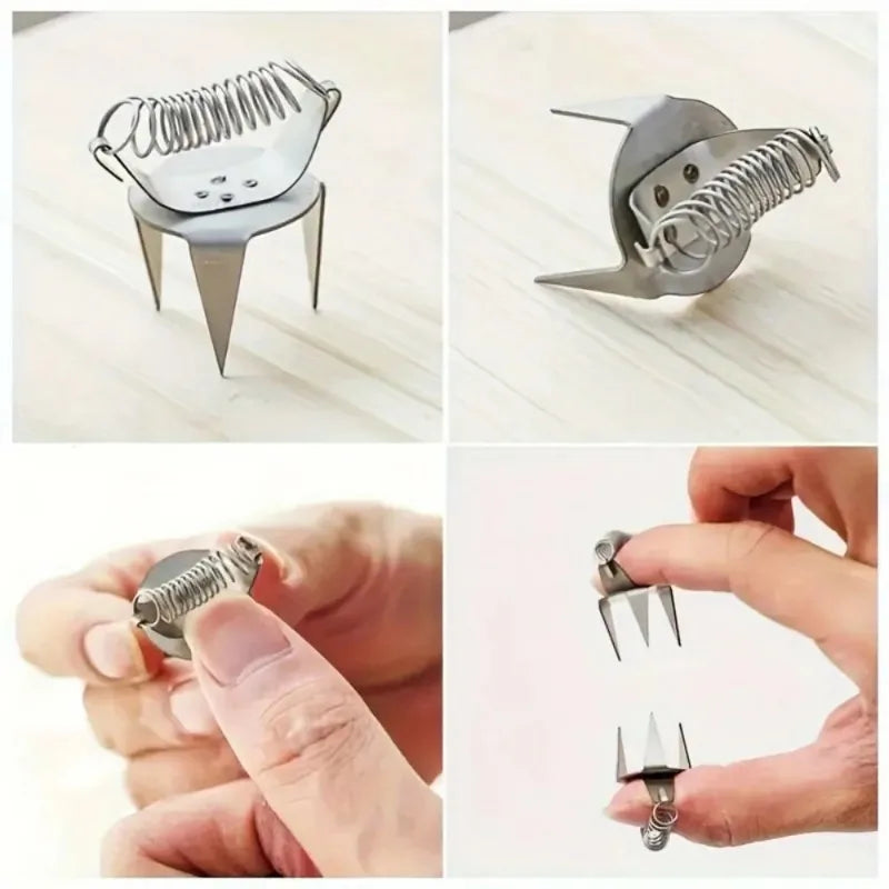 2pcs Stainless Steel Pottery Glaze Clip – DIY Teacup Dip Tool Pottery Glaze Clip Babs