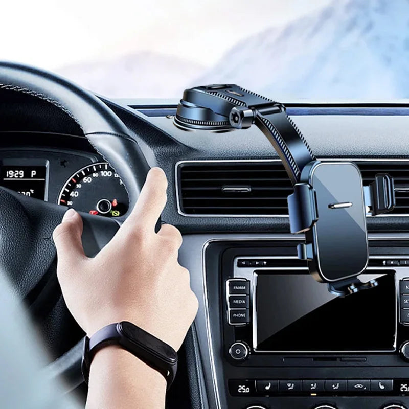 360° Gravity Car Phone Holder Dashboard Mount & Extension Rod Car Phone Mount Babs