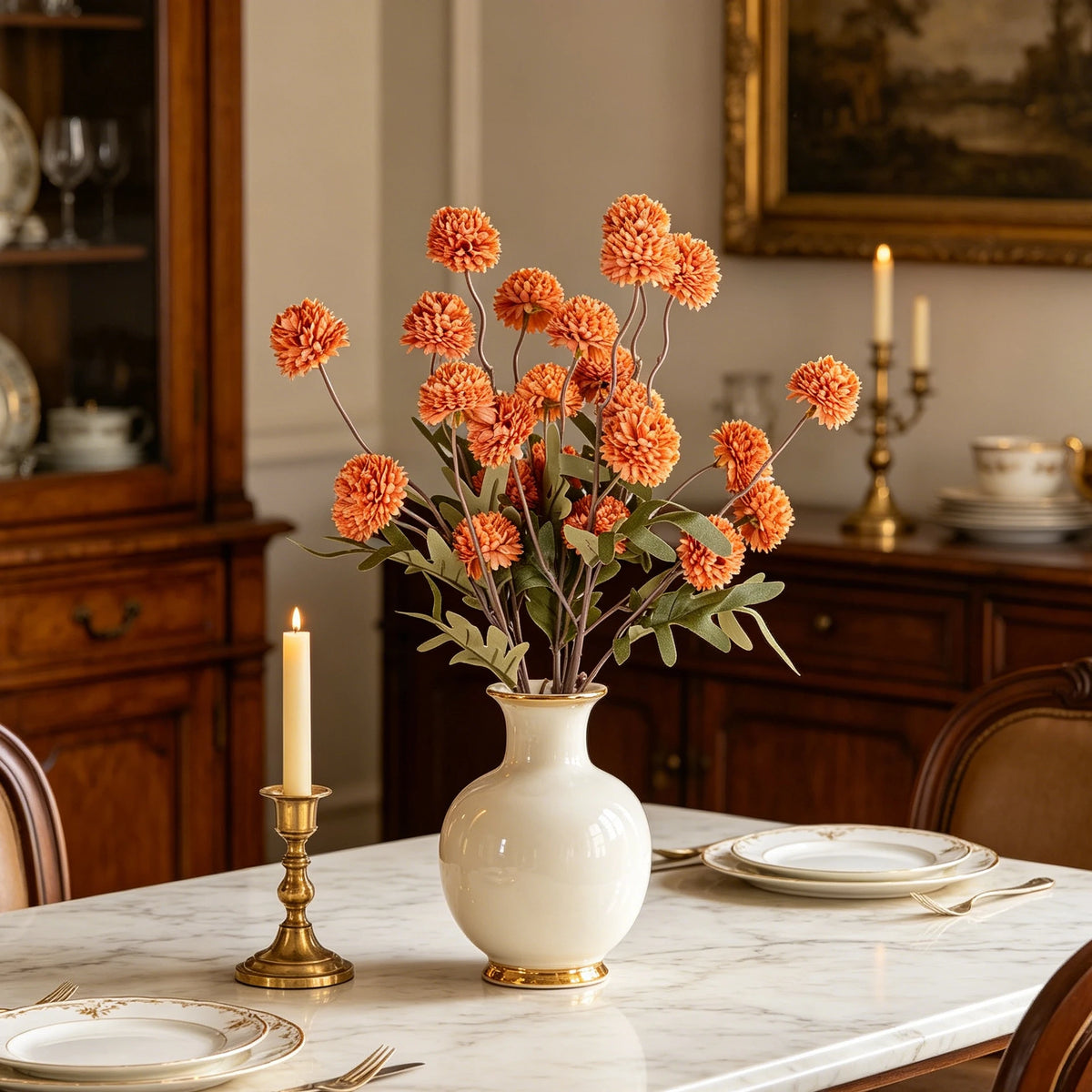 Silk Chrysanthemum Artificial Flowers for Wedding & Home Décor Artificial Silk Flowers Babs