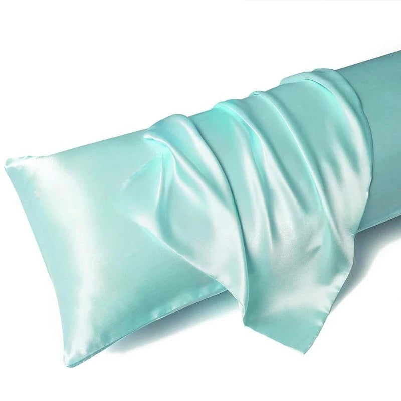 Satin Pillowcases Pair – Breathable, Skin-Friendly & Machine Washable Satin Pillowcase Babs Blue 1 Pair 2pcs