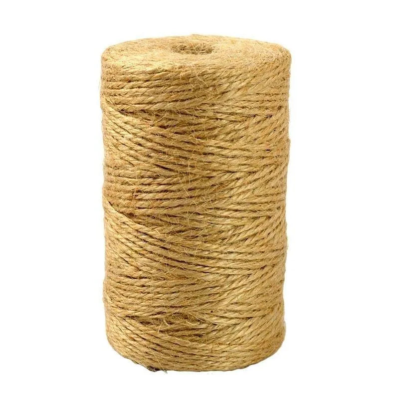 Natural Jute Twine 100M – 2mm Sisal Rope for Crafts & Weddings Craft Twine Cord Babs