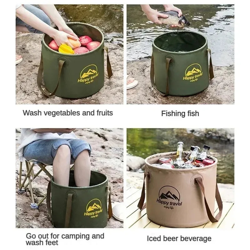 Collapsible Water Bucket 5/10/20L – Foldable Camping Bucket Collapsible Camping Bucket Babs