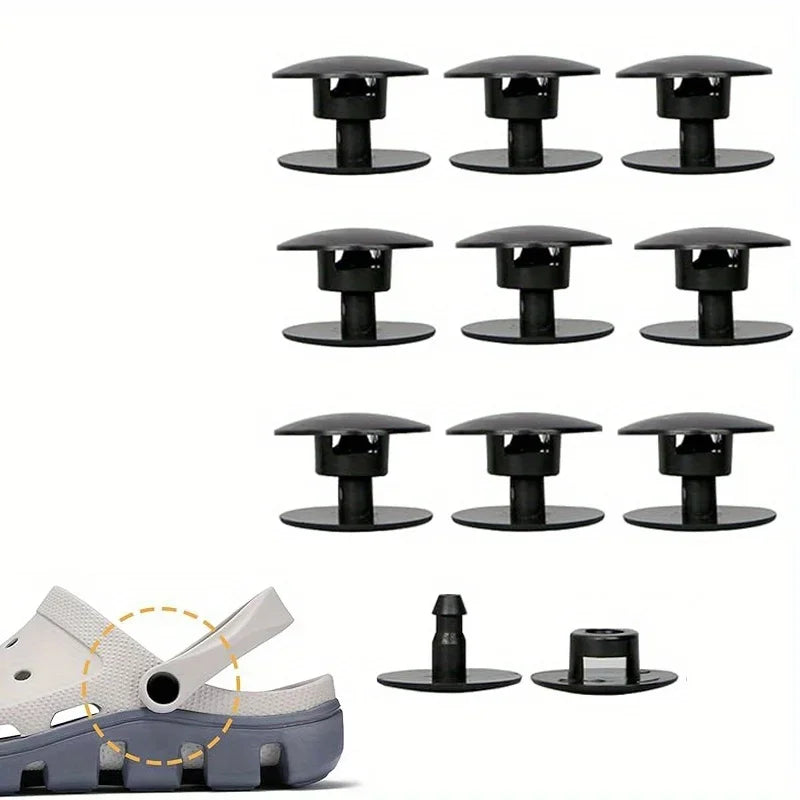100pcs Plastic Shoe Rivets – Snap Buttons for Foam Clogs Shoe Repair Rivets Babs