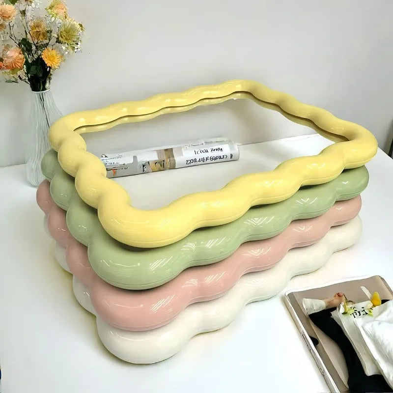 Cute Wavy Makeup Mirror – Tabletop & Wall Mount | Babs Decorative Makeup Mirror Babs